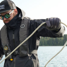 MA600302 Traction Closed Finger Gloves Grey-Blue