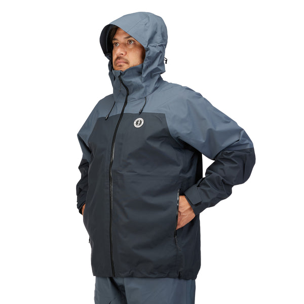 MJ1100 Men's Taku Essential Waterproof Jacket Black-Admiral Grey