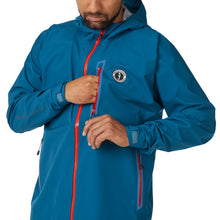 MJ2900 Men's Callan Waterproof Jacket Ocean Blue-Red