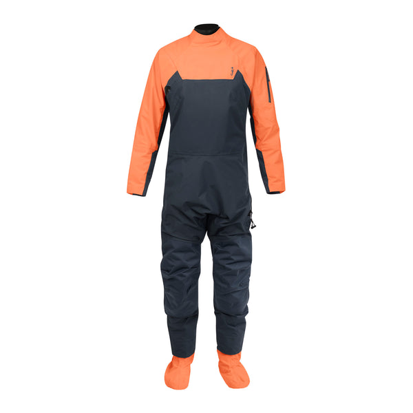 MSD251 Women's Helix Latex Gasket Dry Suit Admiral Gray - Coral Quartz